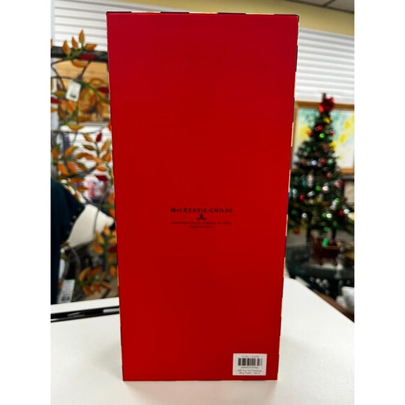 MACKENZIE-CHILDS Top Hat Snowman Mug Tower - Set of 4 -  New in Box - Picture 4 of 6